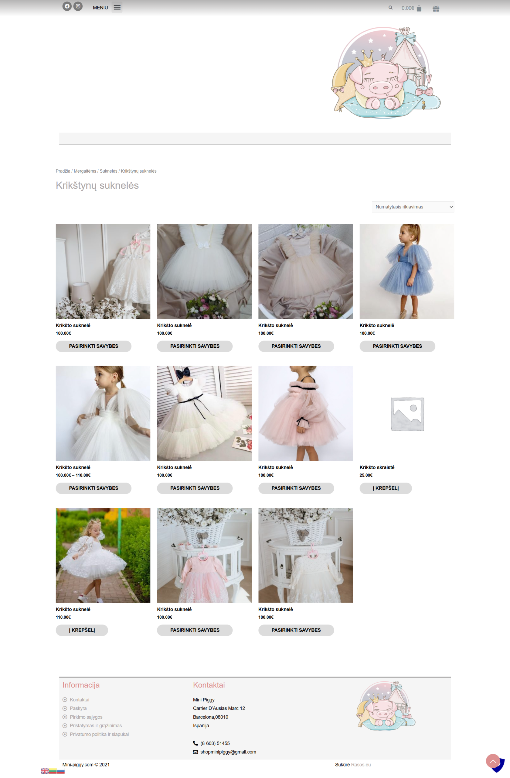 Mini‑Piggy.com – stilinga vaikų drabužių parduotuvė
